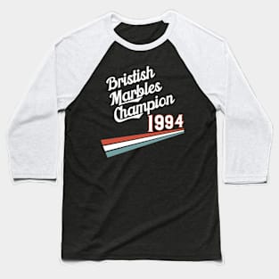 British Marbles Champion 90s Nostalgia Baseball T-Shirt